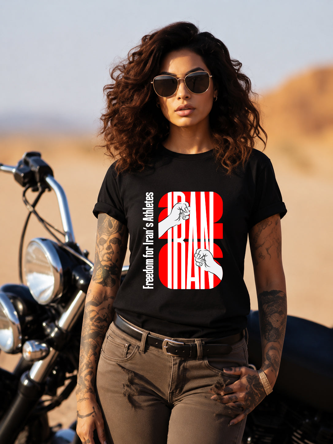 Freedom for Iran’s Athletes T-Shirt – Iran 2026 Graphic Tee – Protest-Inspired Cultural Design