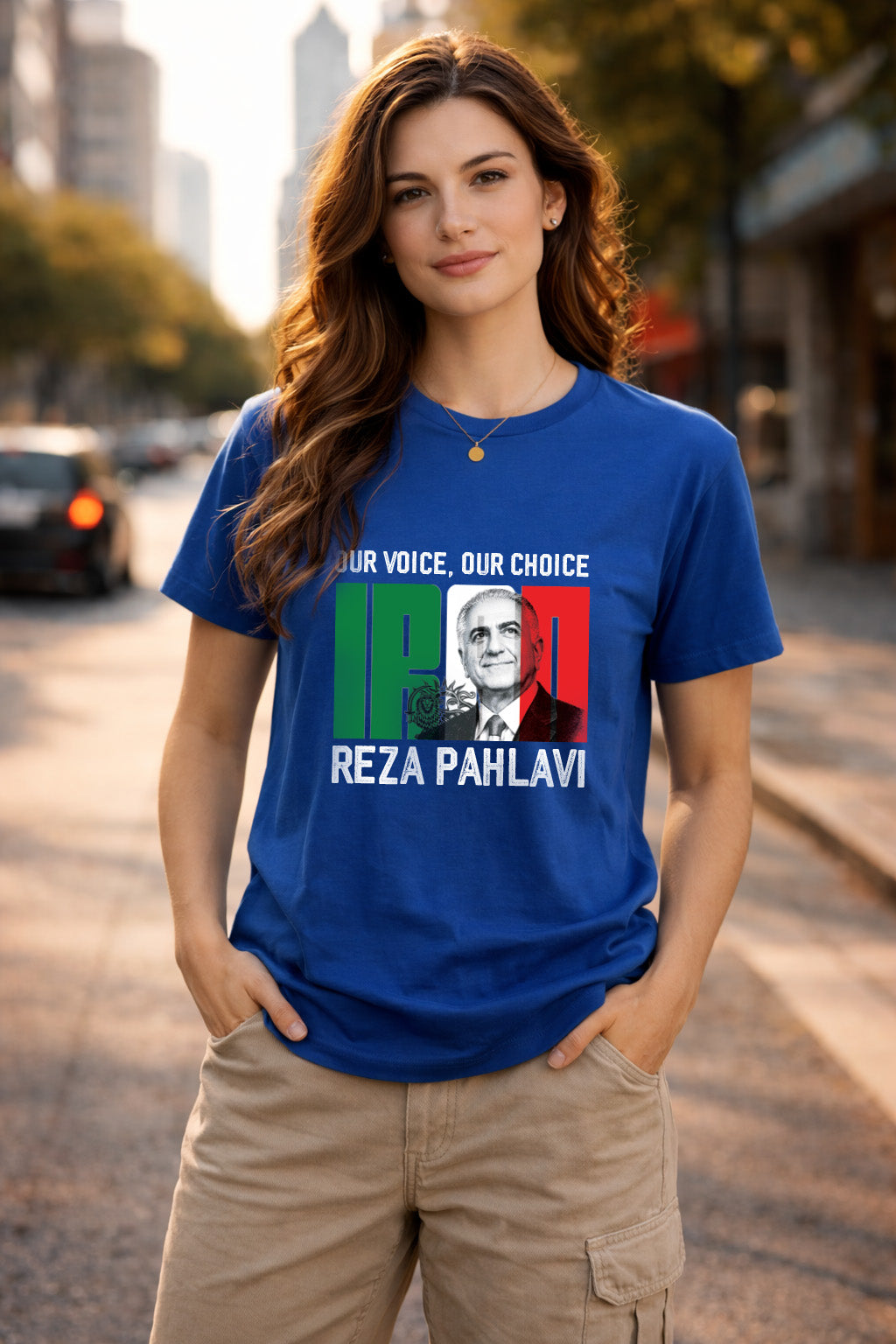 Reza Pahlavi Our Voice, OUR CHOICE T-shirt TEETISH