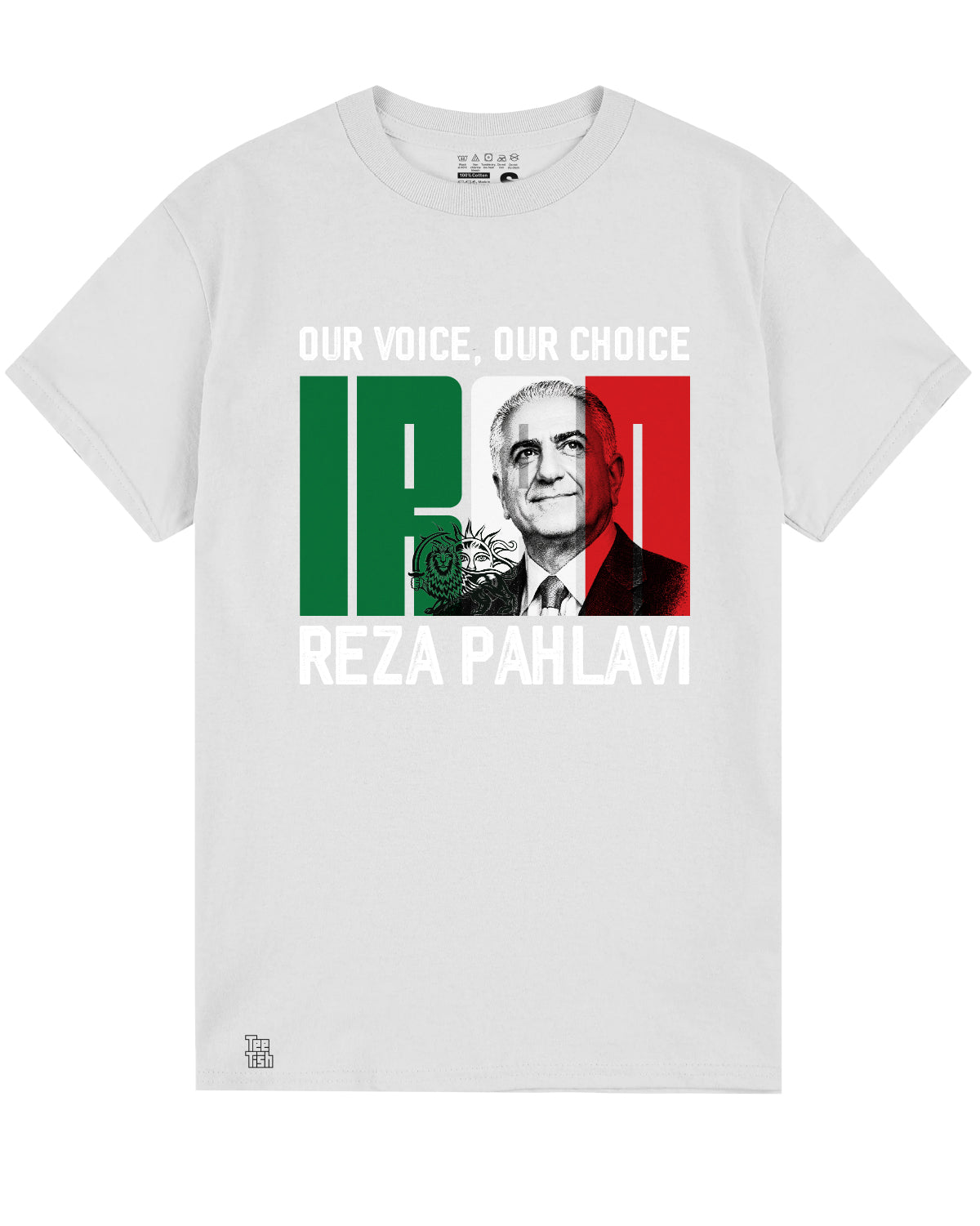 Reza Pahlavi Our Voice, OUR CHOICE T-shirt TEETISH