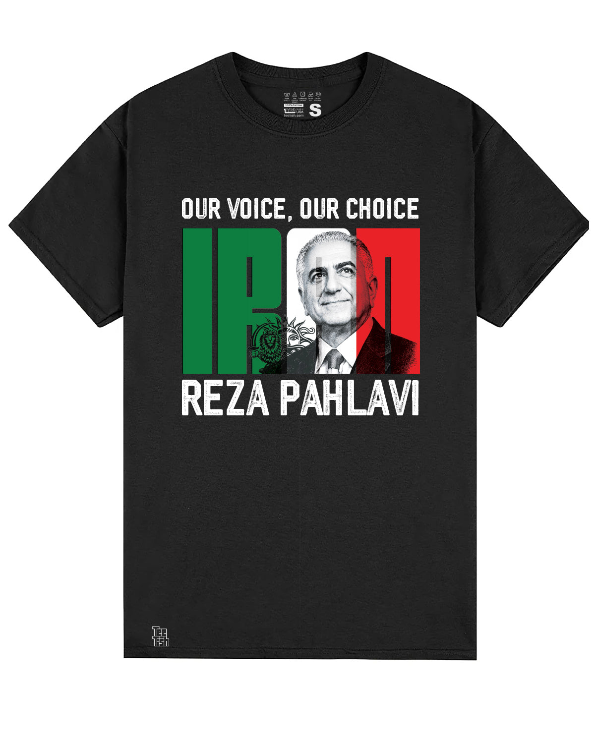 Reza Pahlavi Our Voice, OUR CHOICE T-shirt TEETISH