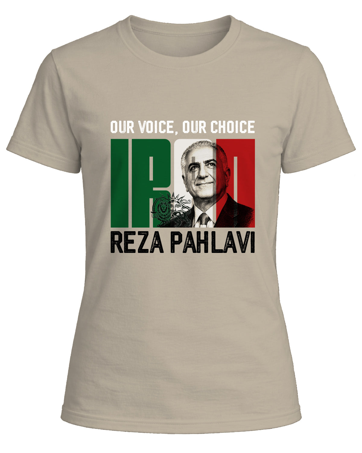 Reza Pahlavi Our Voice, OUR CHOICE T-shirt TEETISH
