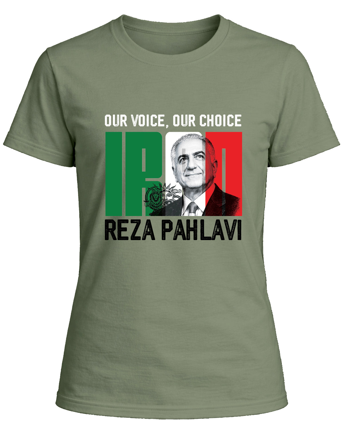 Reza Pahlavi Our Voice, OUR CHOICE T-shirt TEETISH