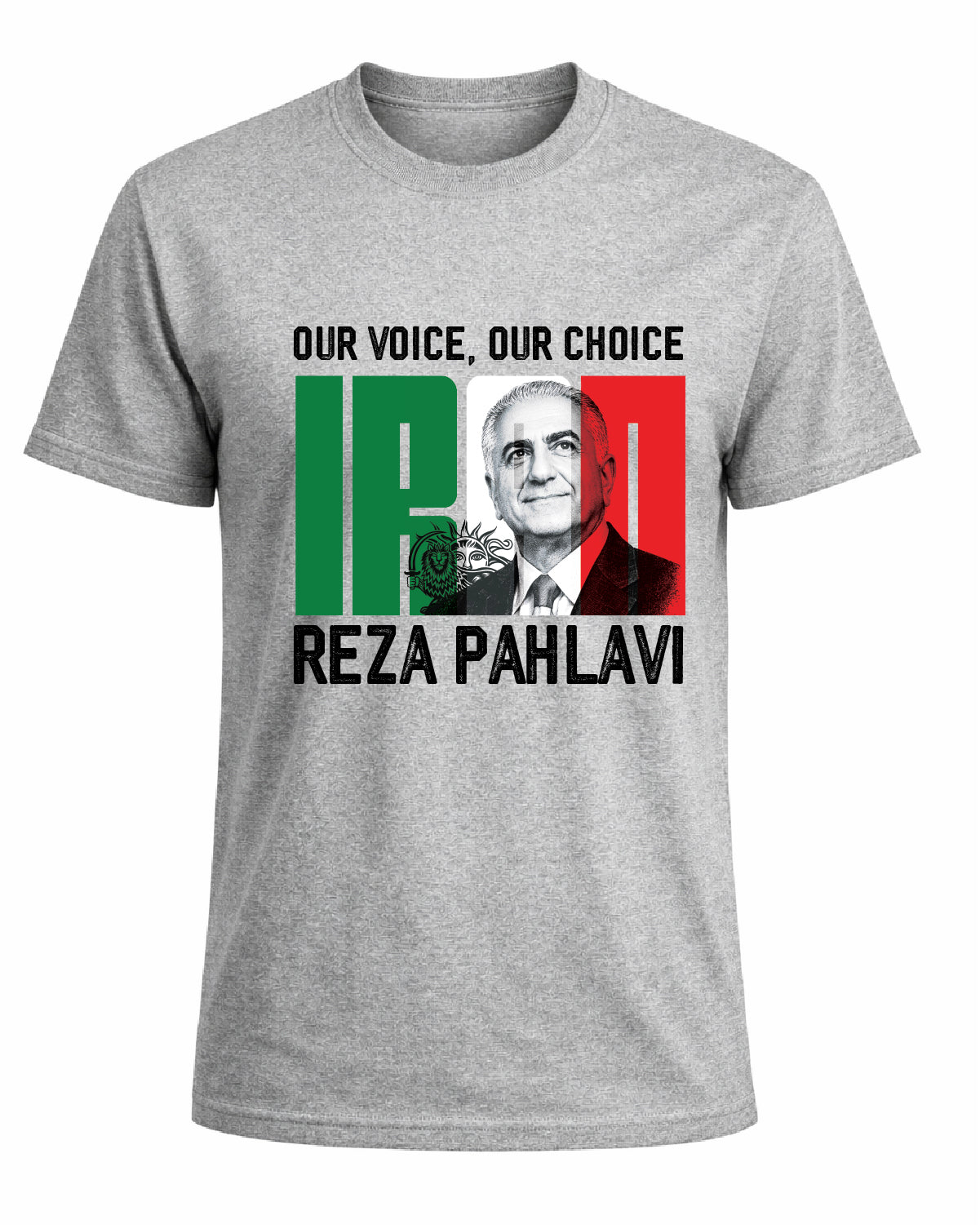 Reza Pahlavi Our Voice, OUR CHOICE T-shirt TEETISH
