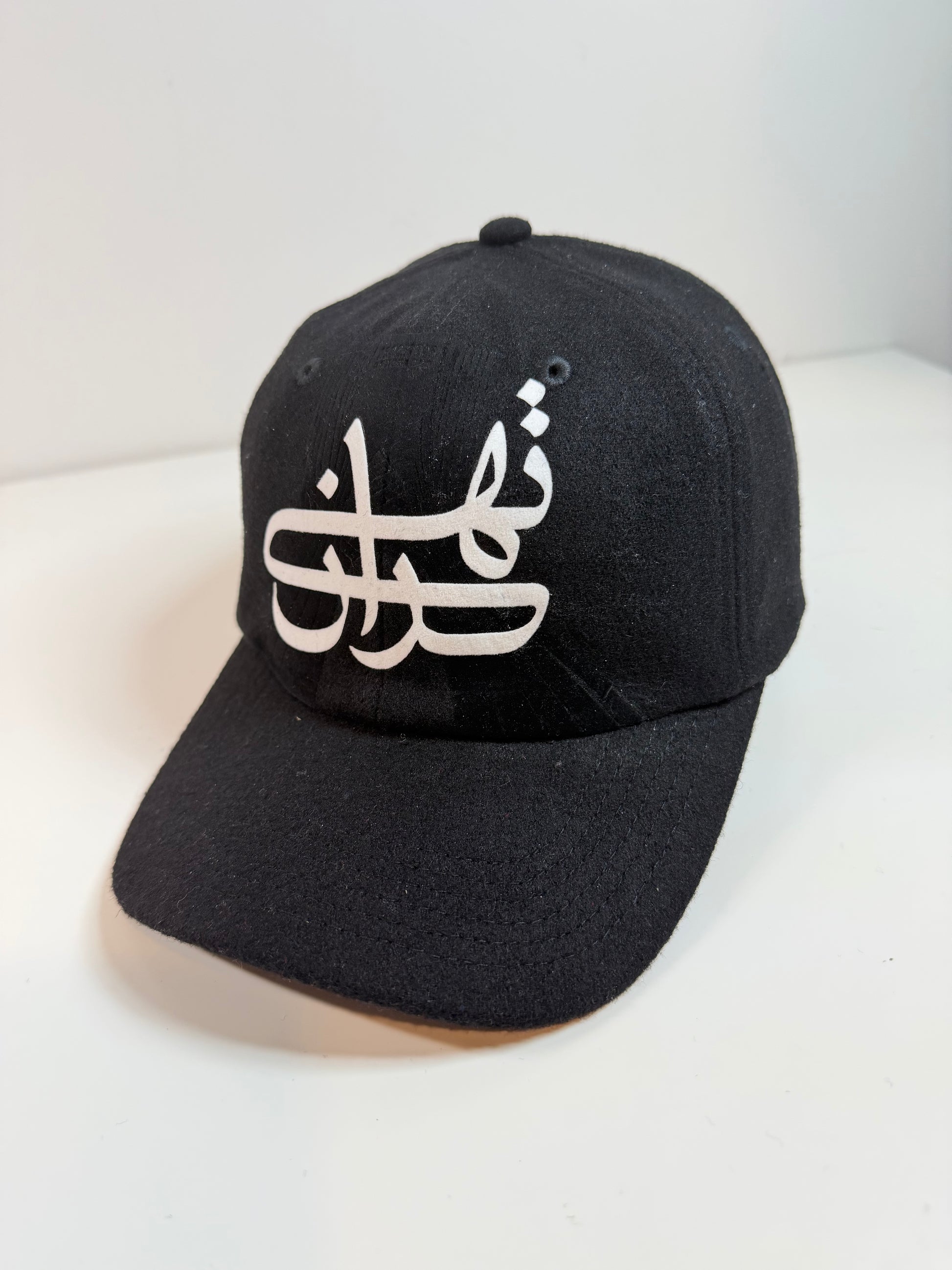 Embossed Tehran typography Azadi Tower velvet on wool Unisex Baseball Caps