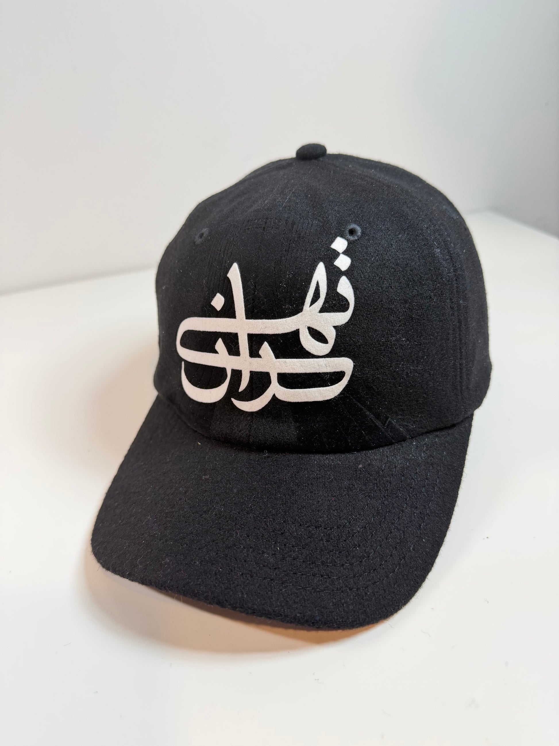 Embossed Tehran typography Azadi Tower velvet on wool Unisex Baseball Caps