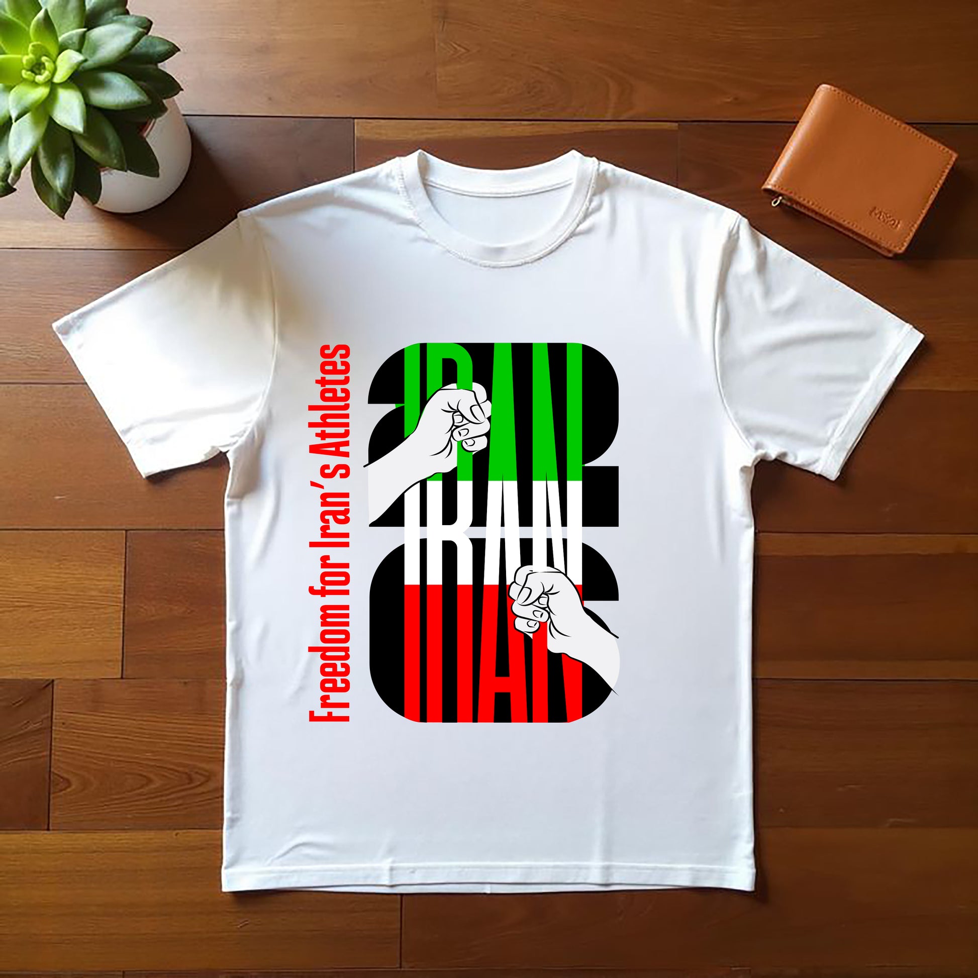 Freedom for Iran’s Athletes T-Shirt – Iran 2026 Graphic Tee – Protest-Inspired Cultural Design